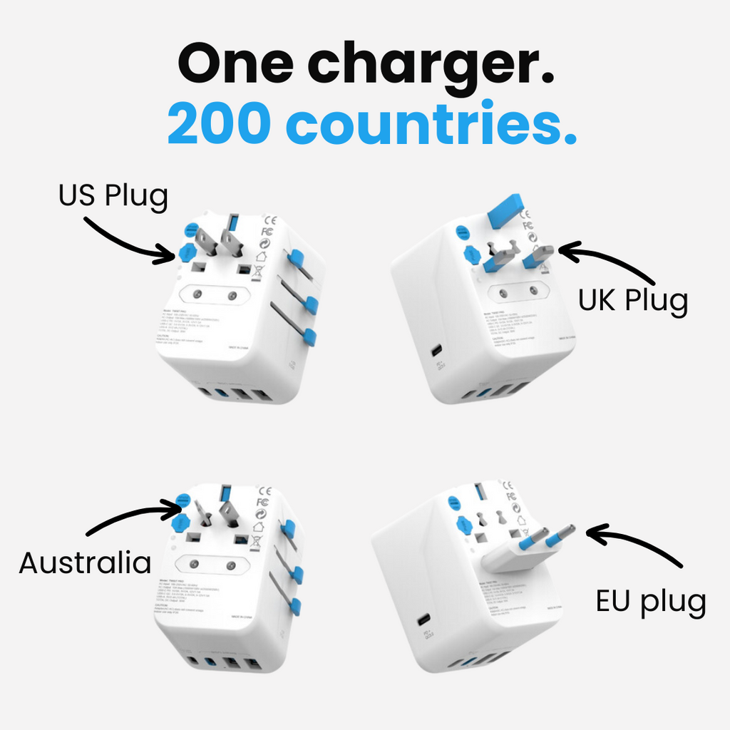 OneWorld 65W Universal Travel Adapter