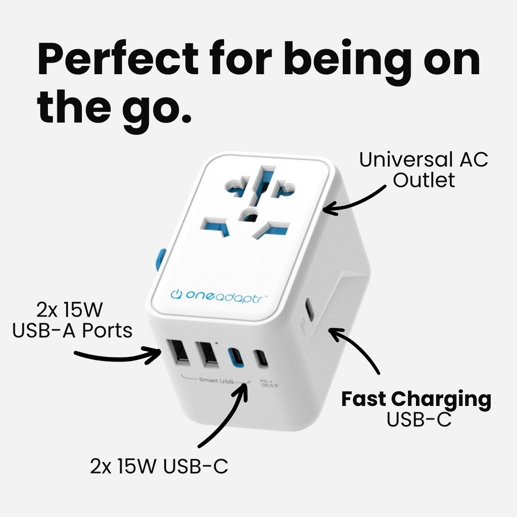 OneWorld 65W Universal Travel Adapter