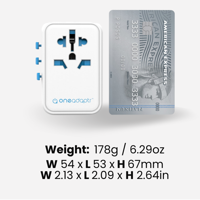 OneWorld 65W Universal Travel Adapter