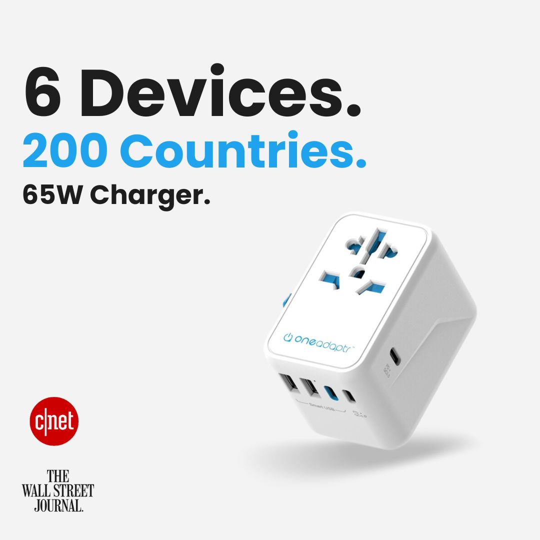 OneWorld 65W Universal Travel Adapter