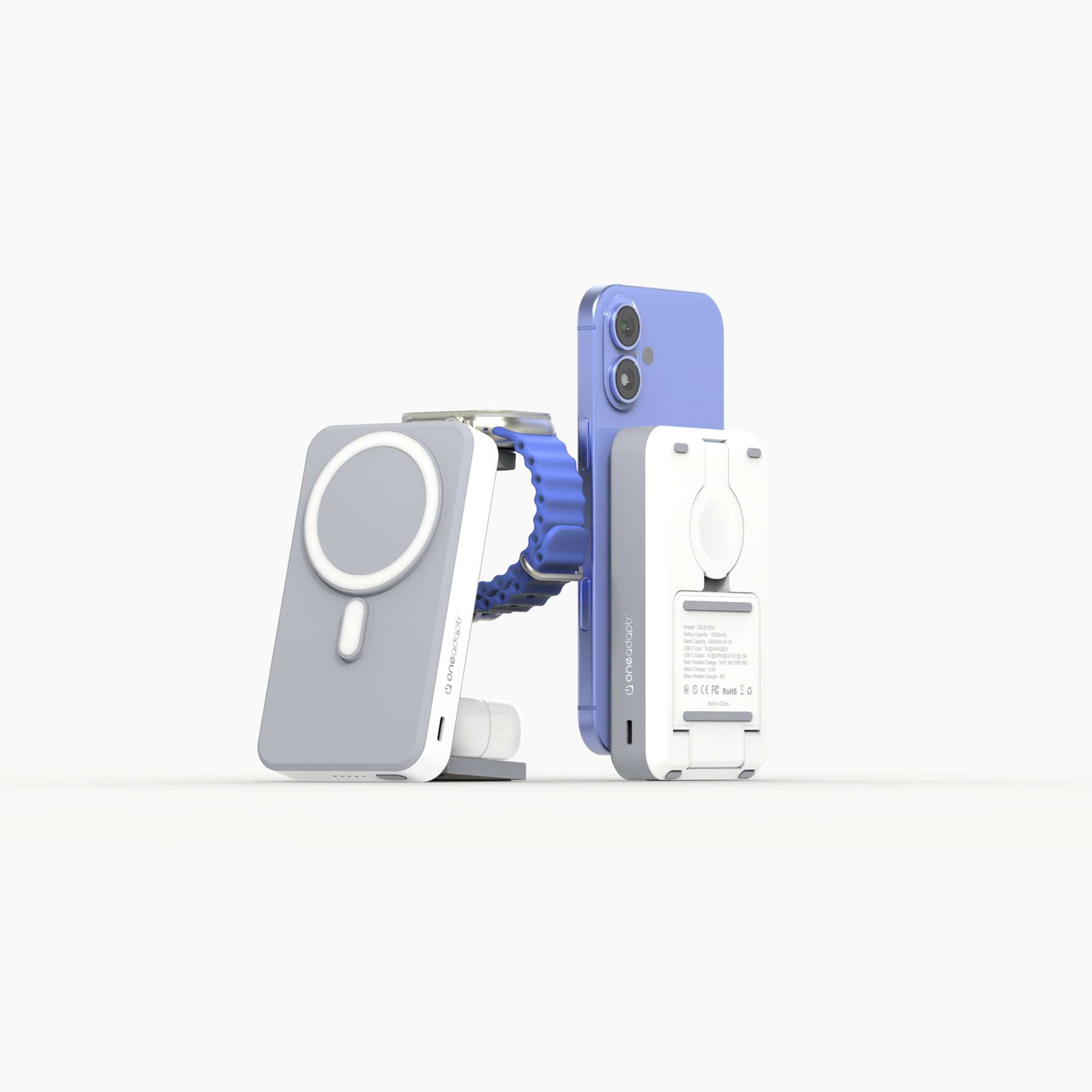 5-in-1 MagSafe Wireless Charging Stand & Power Bank