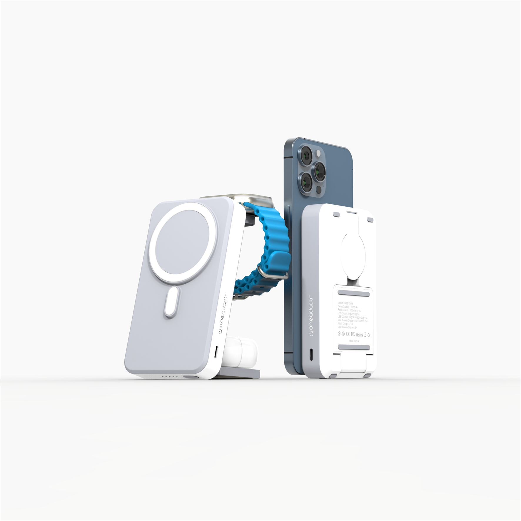 5-in-1 MagSafe Wireless Charging Stand & Power Bank