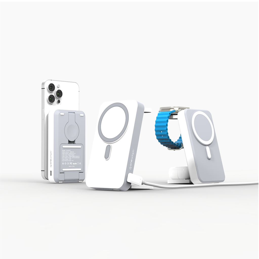 5-in-1 MagSafe Wireless Charging Stand & Power Bank