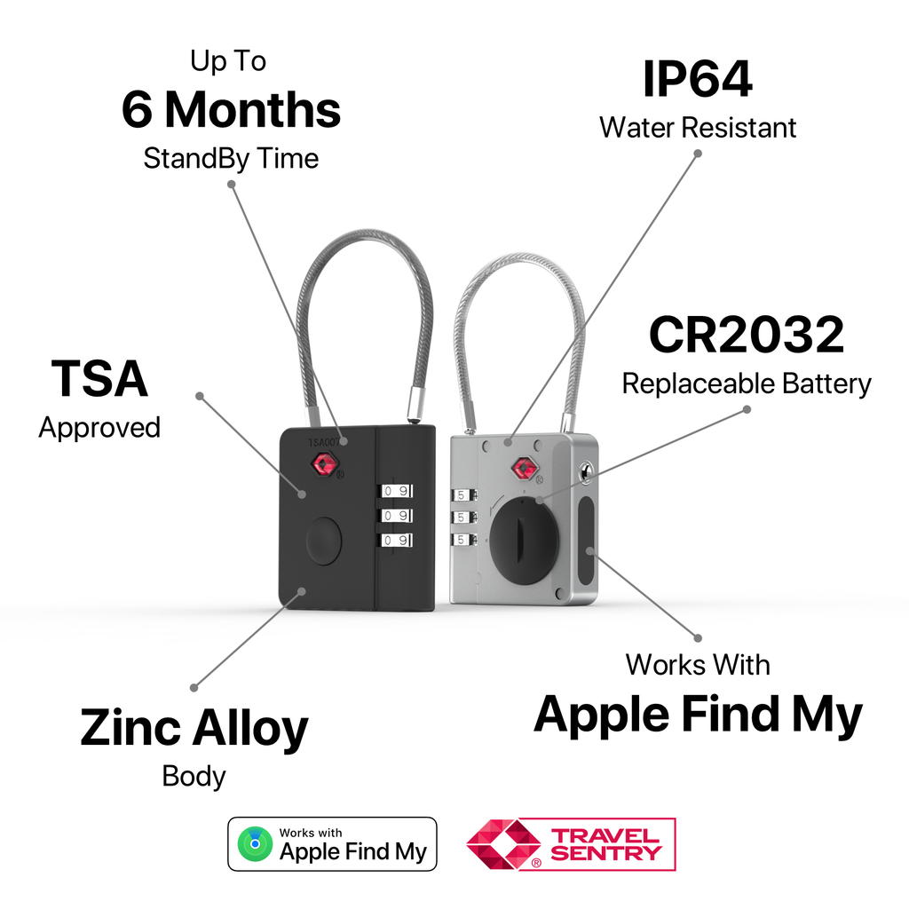 Apple Find My™ TSA-Approved Luggage Lock